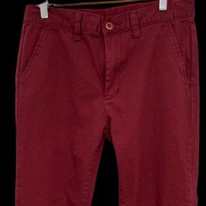 Active Ride Shop Federal Stretch Chino Burgundy Men's Pants 30X30 RN# 108602